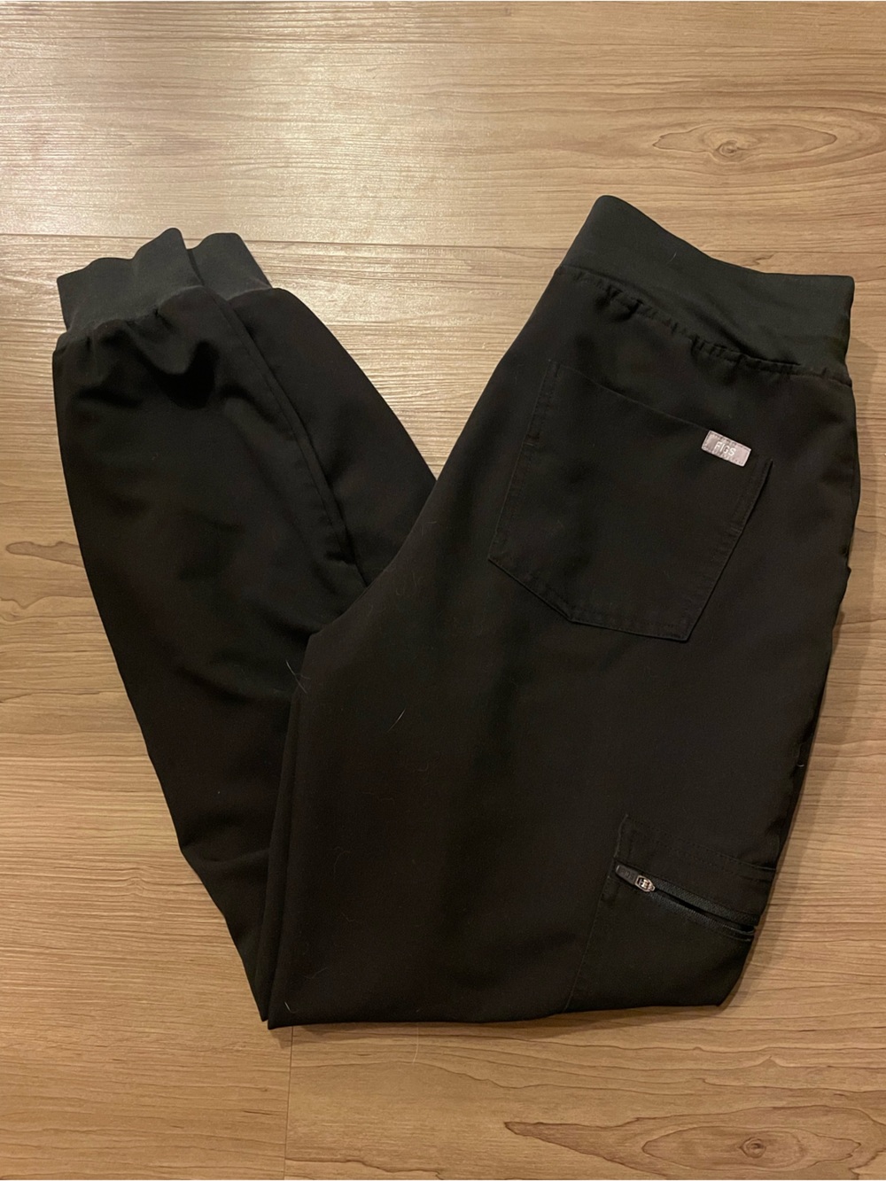 Figs Black High Waisted Zamora Jogger Scrub Pants